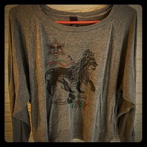 OBEY cropped shirt size L